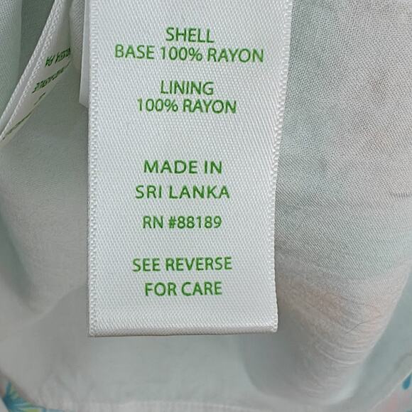 Lilly Pulitzer Nevie Dress Size XS Caribbean Citrus Off Shoulder Tropical Beachy - Picture 9 of 11